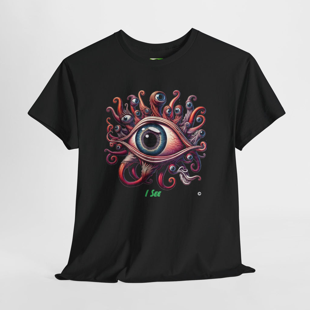I See- Kryptonite T-Shirt | Kryptonite Black Unisex Tee, S-4XL