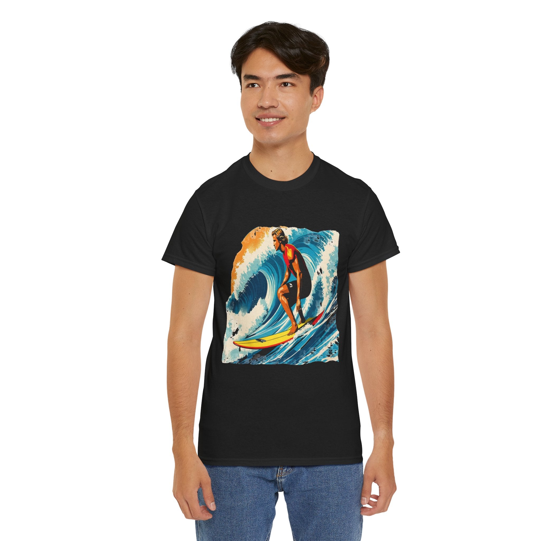 Retro Rider - Surfer Tee — Kryptonite T-Shirt | Kryptonite Black Unisex Tee, S-4XL