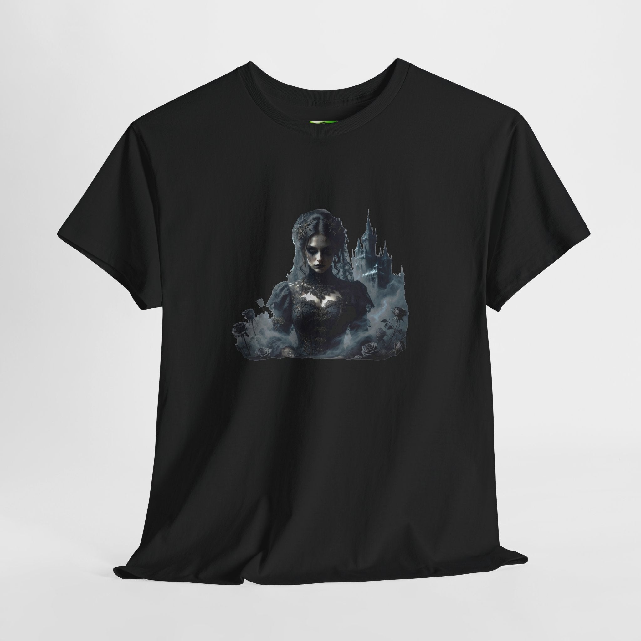 Lady Gothic Short Sleev T-Shirt | Black Unisex, Cotton, Small-4XL