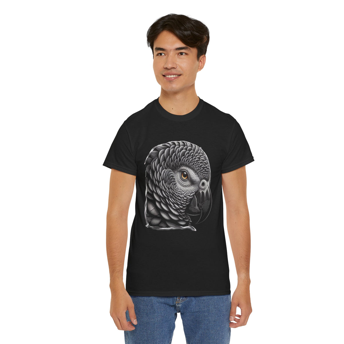 Rox Ann our African Grey - Kryptonite T-Shirt | Kryptonite Black Unisex Tee, S-4XL