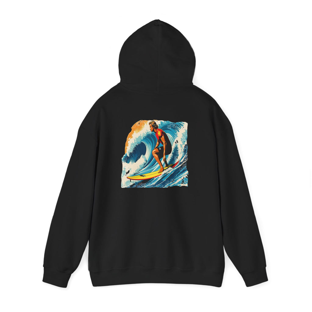 Retro Rider - Surfer Hoodie — Kryptonite Hoodies | Kryptonite Black Unisex Hoodie, S-4XL