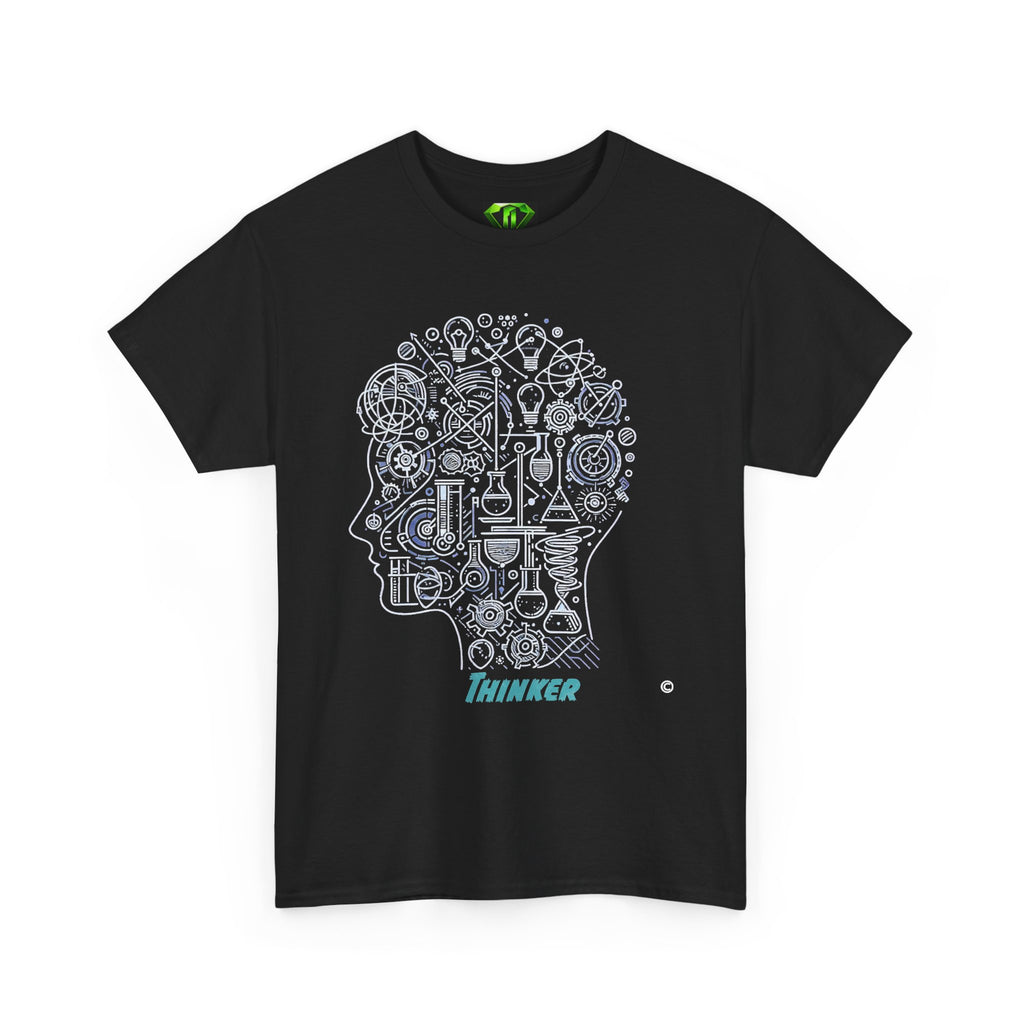 Thinker  - Kryptonite T-Shirt | Kryptonite Black Unisex Tee, S-4XL