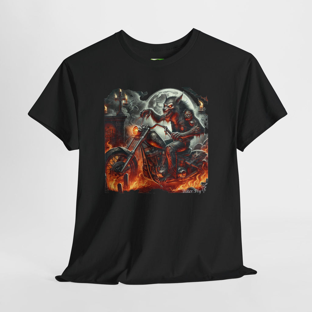 WareWolf Biker 4 - Kryptonite T-Shirt | Kryptonite Black Unisex Tee, S-4XL