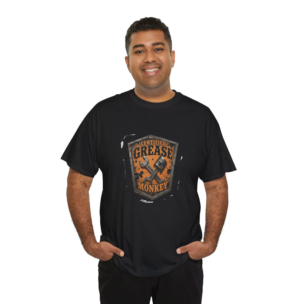 Certified Grease Monkey 1— Kryptonite T-Shirt | Kryptonite Black Unisex Tee, S-4XL