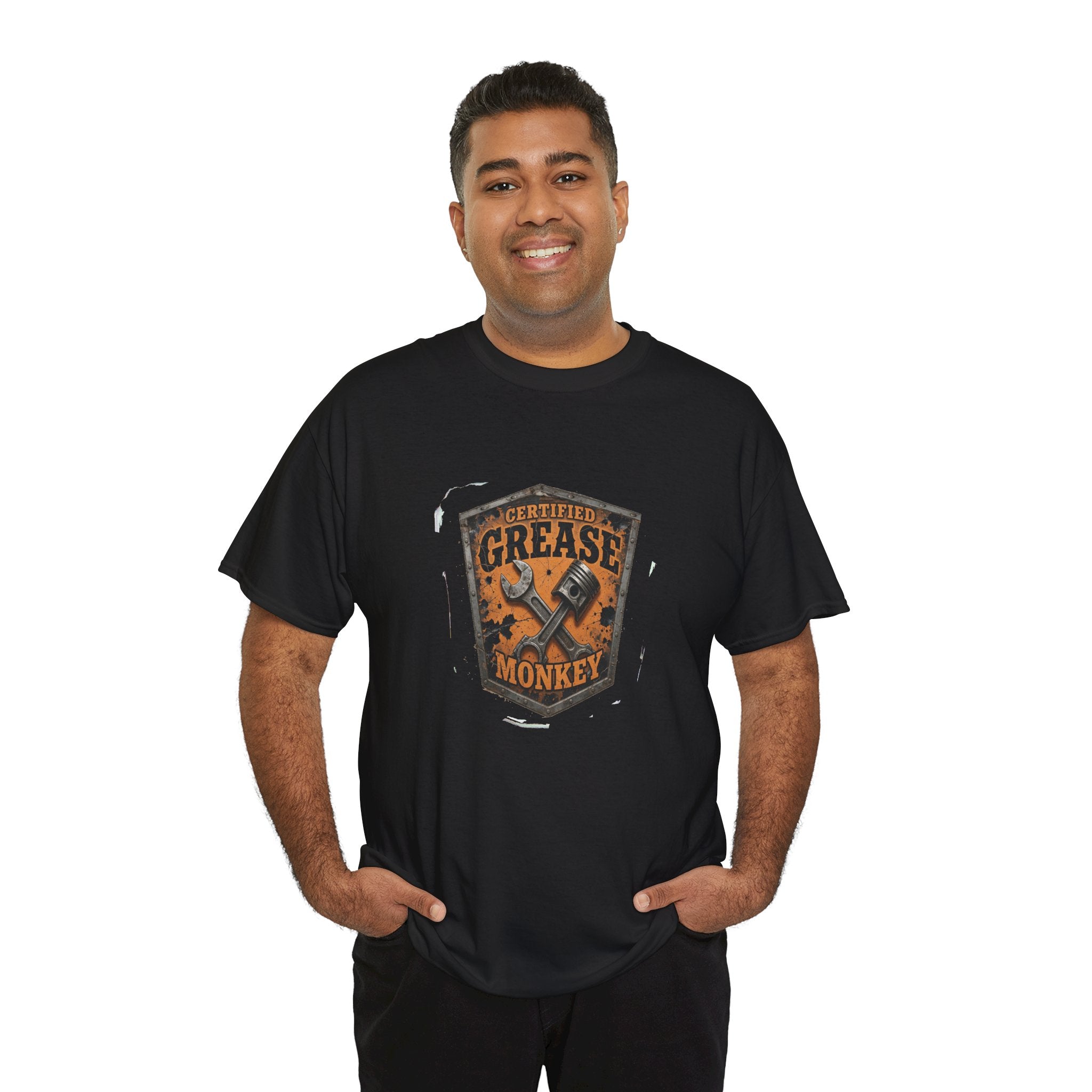 Certified Grease Monkey 1— Kryptonite T-Shirt | Kryptonite Black Unisex Tee, S-4XL