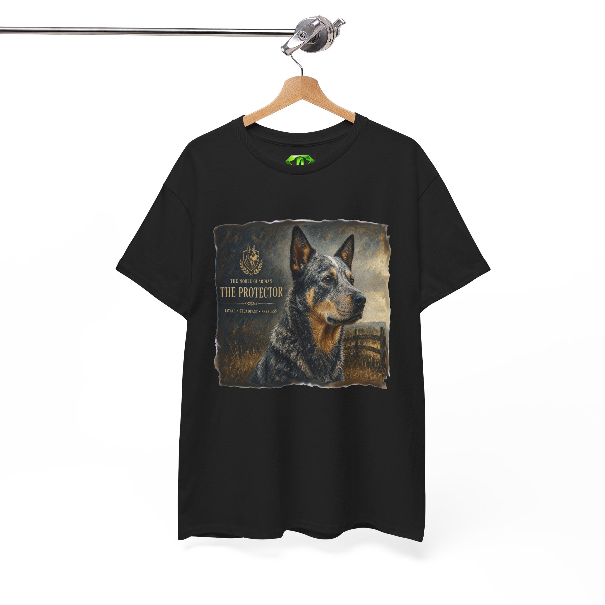 The Protector Blue Healer  -  Kryptonite T-Shirt | Kryptonite Black Unisex Tee, S-4XL