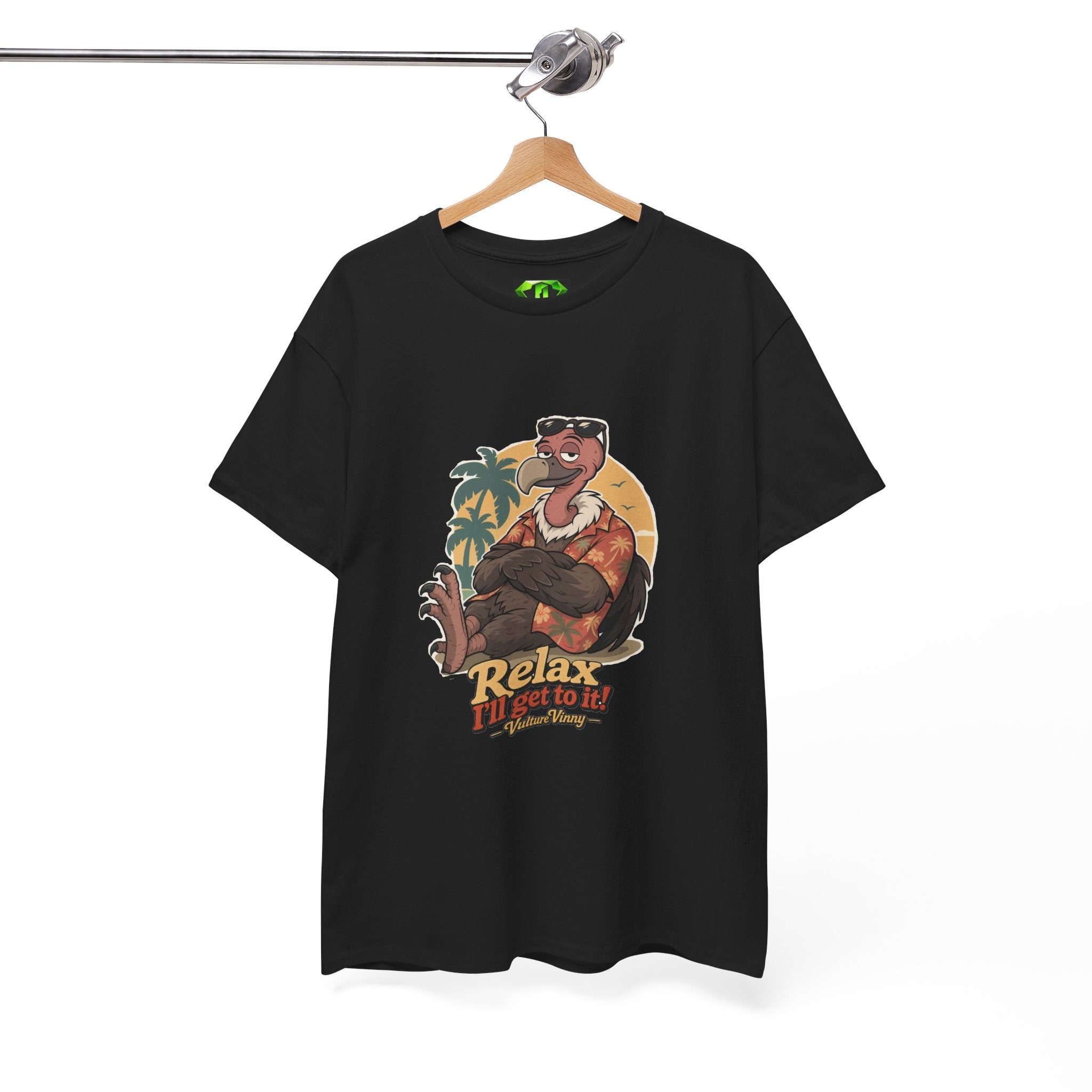 Vulture Vinny Relax I'll Get to it! - Kryptonite T-Shirt | Kryptonite Black Unisex Tee, S-4XL