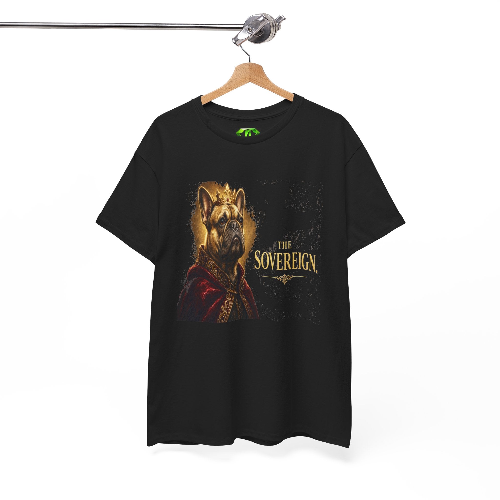 The Sovereign French Bulldog  - Kryptonite T-Shirt | Kryptonite Black Unisex Tee, S-4XL