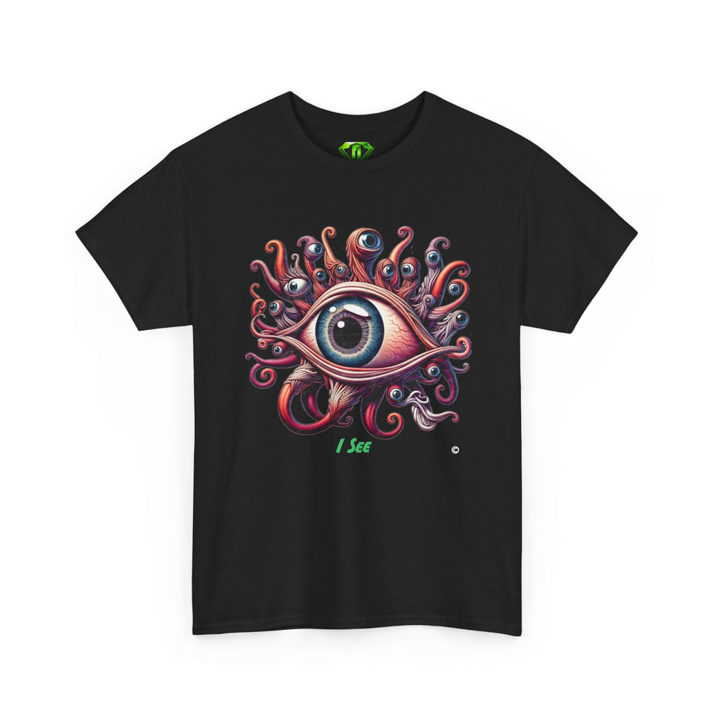 I See- Kryptonite T-Shirt | Kryptonite Black Unisex Tee, S-4XL