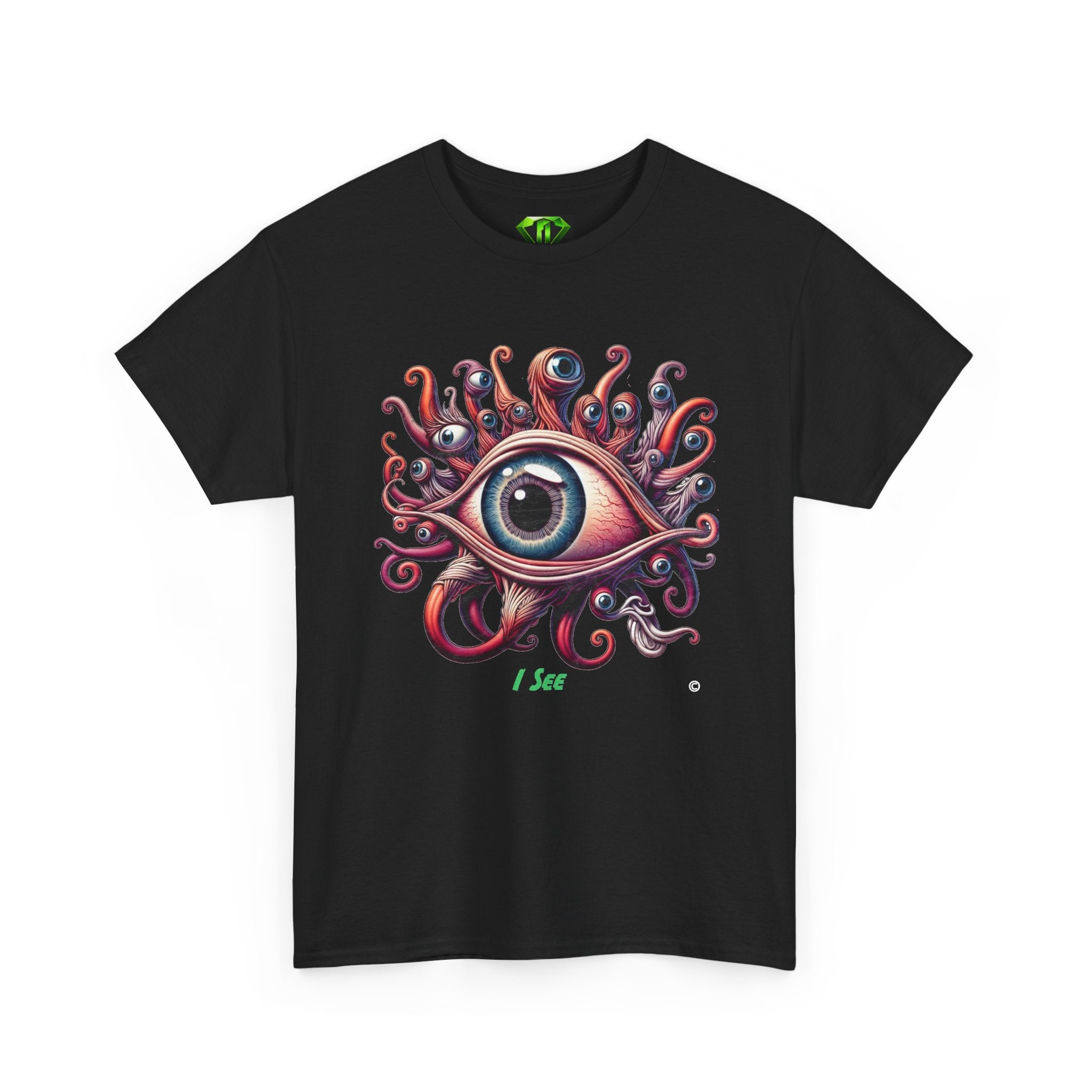 I See- Kryptonite T-Shirt | Kryptonite Black Unisex Tee, S-4XL