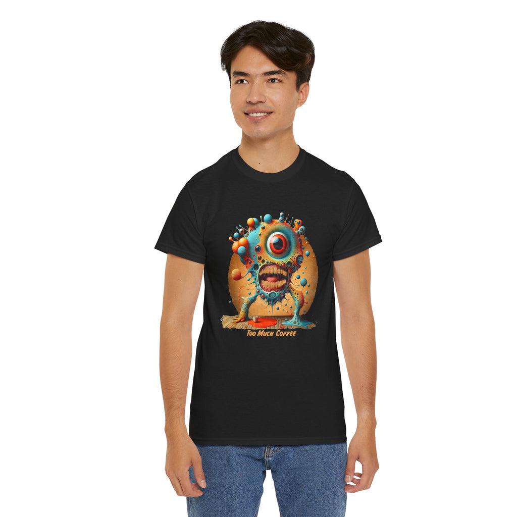 Too much Coffee - Kryptonite T-Shirt | Kryptonite Black Unisex Tee, S-4XL