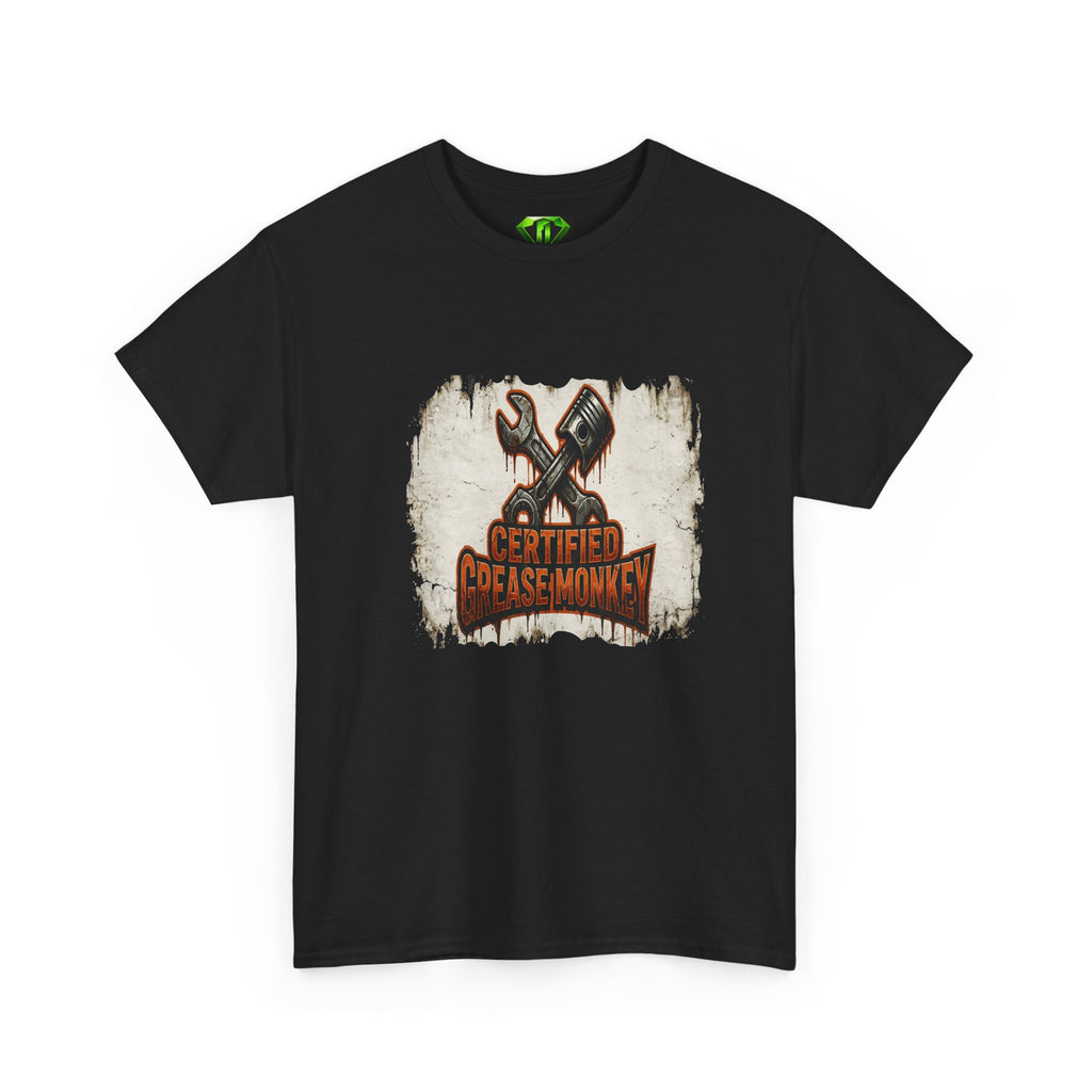 Certified Grease Mechanic 2— Kryptonite T-Shirt | Kryptonite Black Unisex Tee, S-4XL