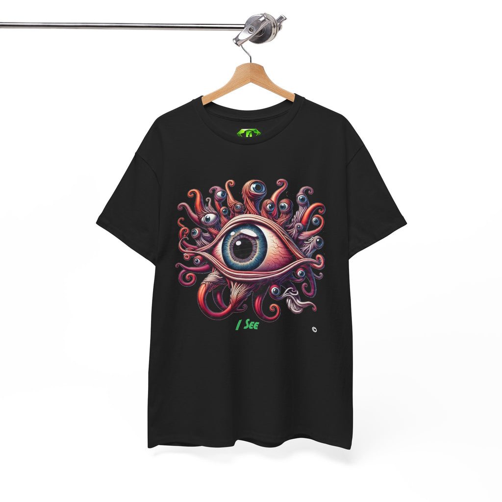 I See- Kryptonite T-Shirt | Kryptonite Black Unisex Tee, S-4XL