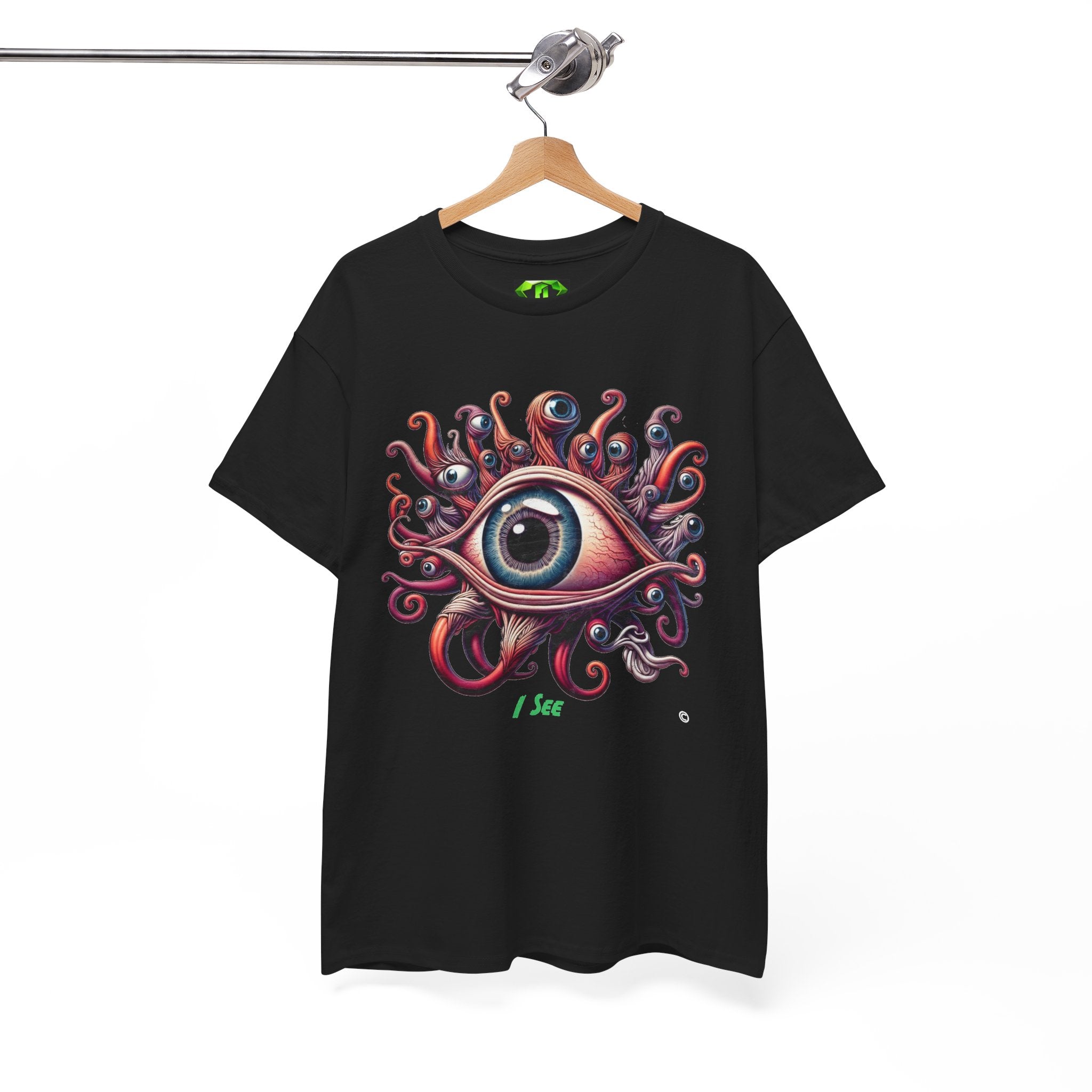 I See- Kryptonite T-Shirt | Kryptonite Black Unisex Tee, S-4XL