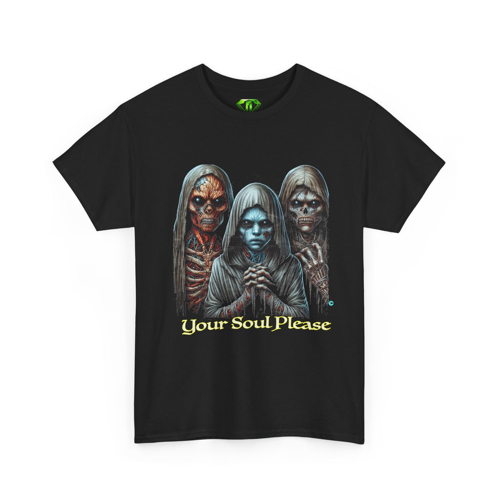 Your Soul Please — Horror Gothic T-Shirt Kryptonite T-Shirts | Black Unisex