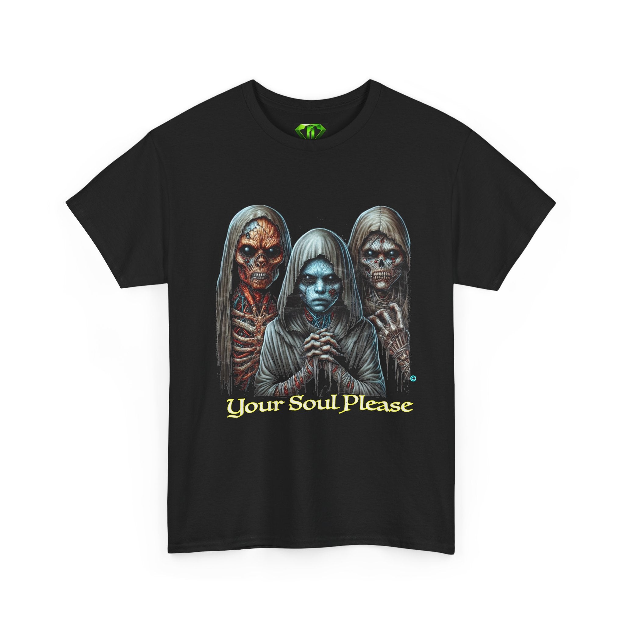 Your Soul Please — Horror Gothic T-Shirt Kryptonite T-Shirts | Black Unisex
