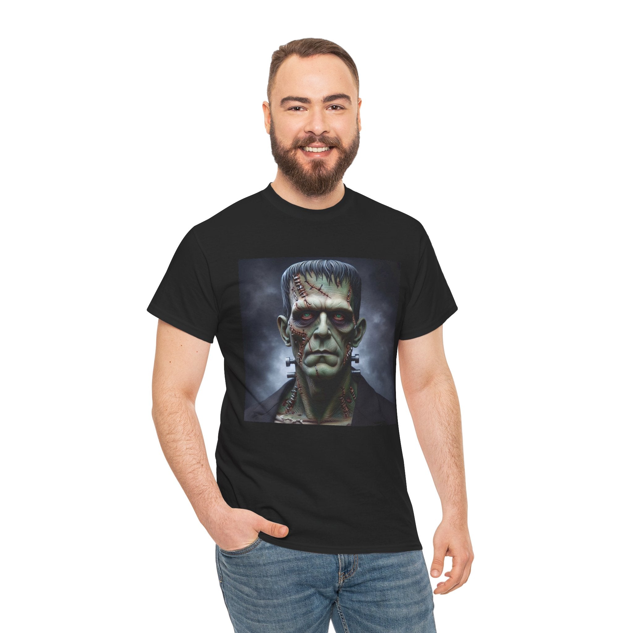 Frankenstein — Horror Gothic T-Shirt Kryptonite T-Shirts | Black Unisex