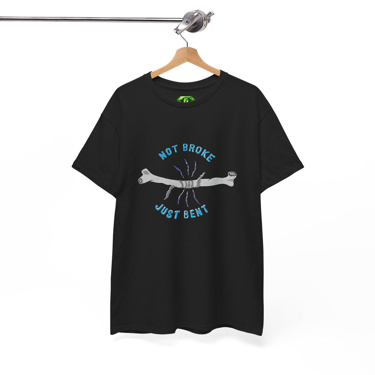 Not Broke Just Bent -  Kryptonite T-Shirt | Kryptonite Black Unisex Tee, S-4XL