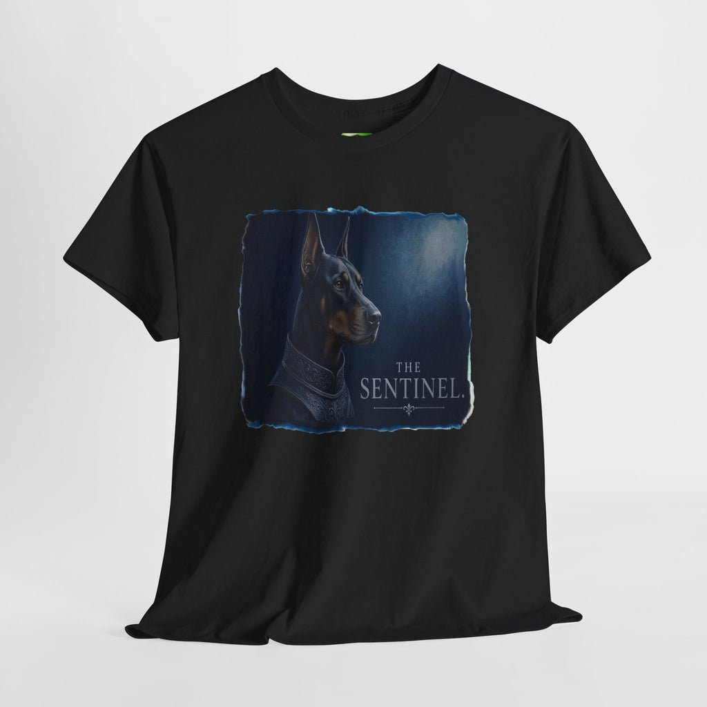 The Sentinel - Doberman -Kryptonite T-Shirt | Kryptonite Black Unisex Tee, S-4XL