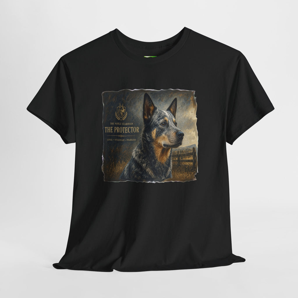 The Protector Blue Healer  -  Kryptonite T-Shirt | Kryptonite Black Unisex Tee, S-4XL