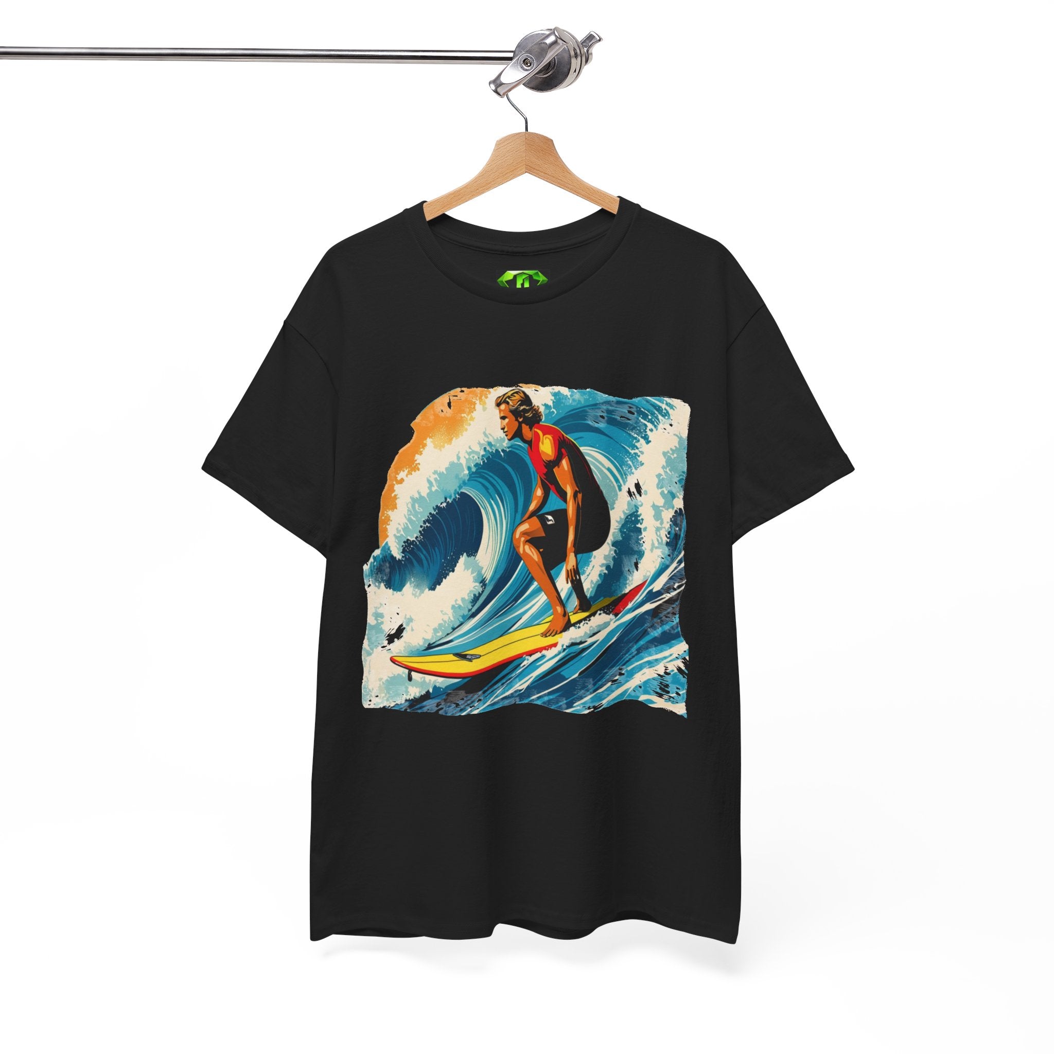 Retro Rider - Surfer Tee — Kryptonite T-Shirt | Kryptonite Black Unisex Tee, S-4XL