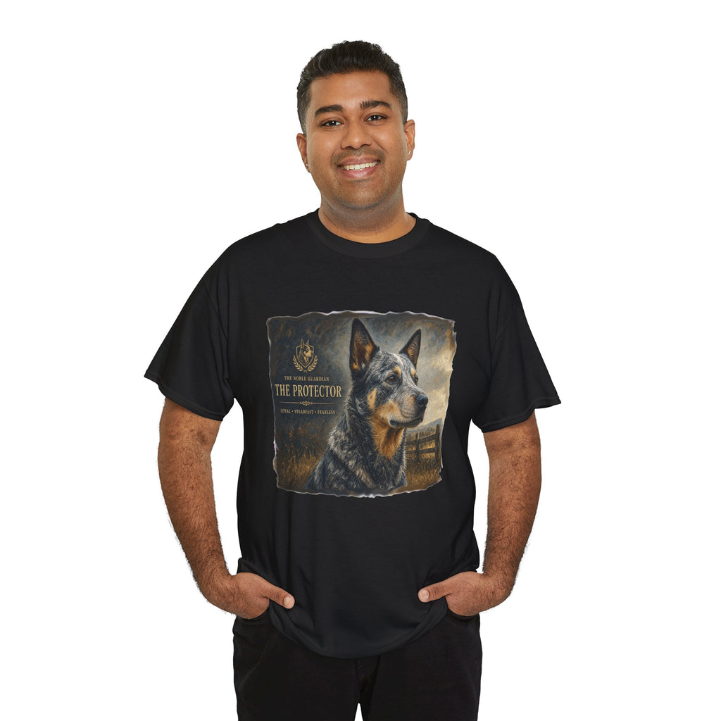 The Protector Blue Healer  -  Kryptonite T-Shirt | Kryptonite Black Unisex Tee, S-4XL