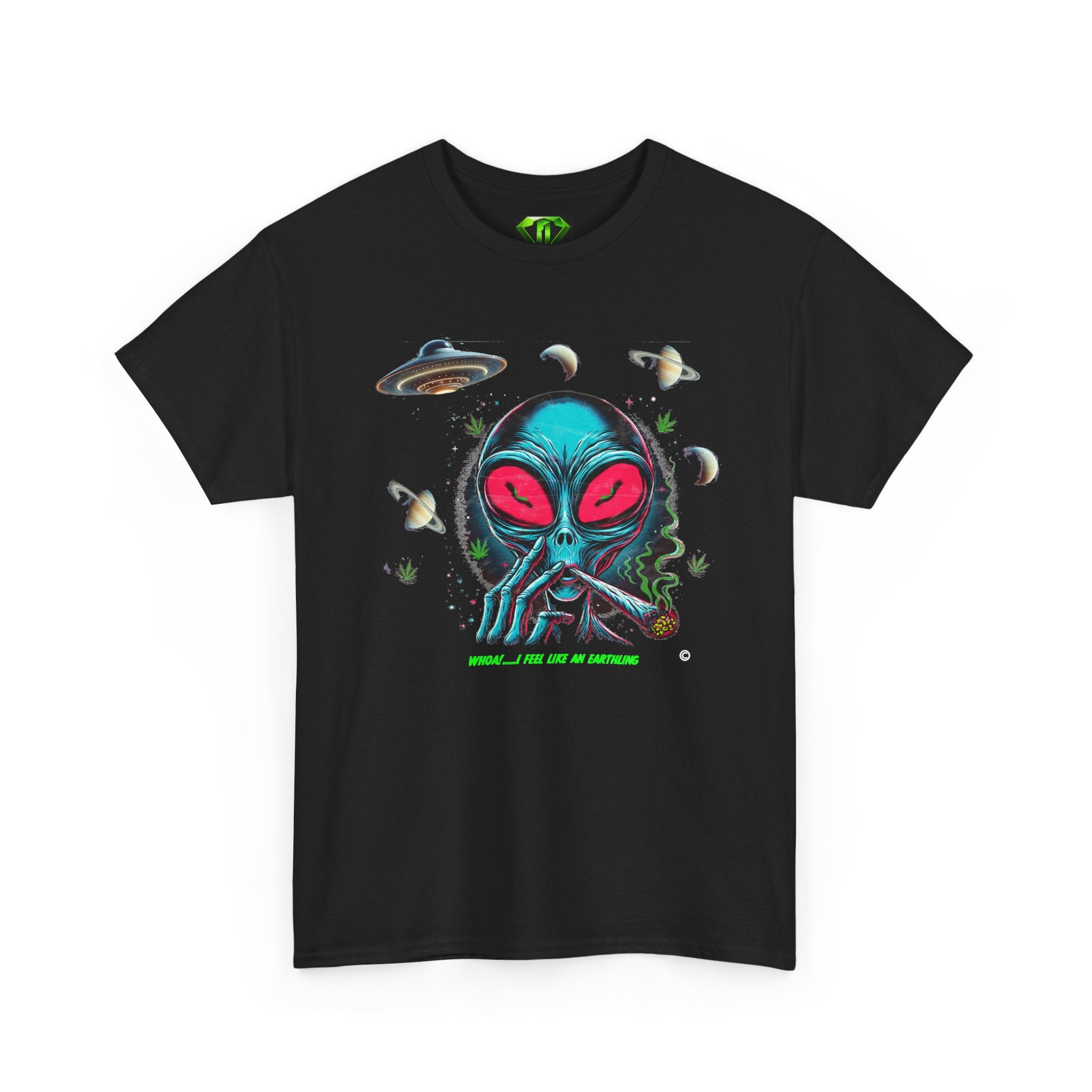 Whoa I feel like an Earthling- Kryptonite T-Shirt | Kryptonite Black Unisex Tee, S-4XL