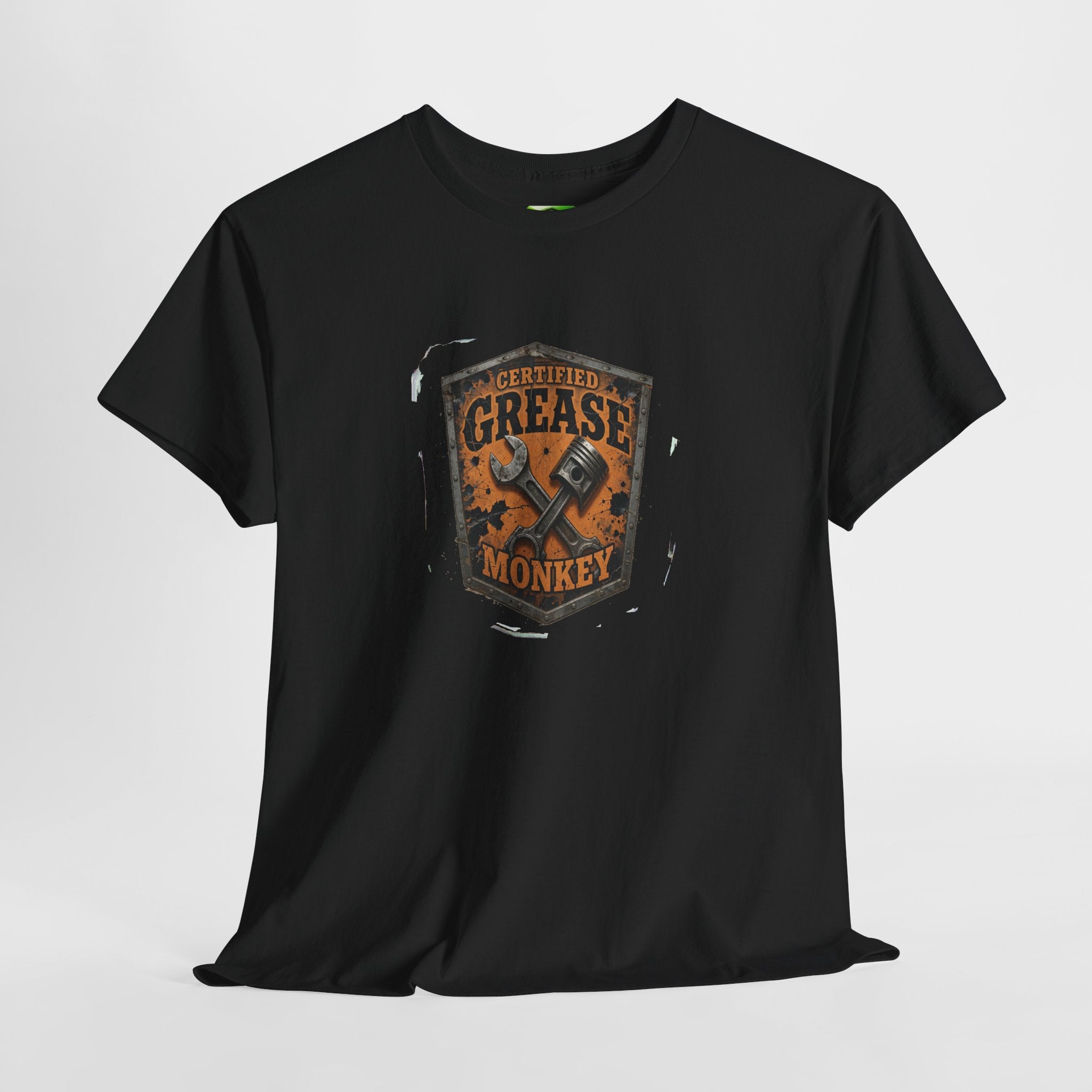 Certified Grease Monkey 1— Kryptonite T-Shirt | Kryptonite Black Unisex Tee, S-4XL