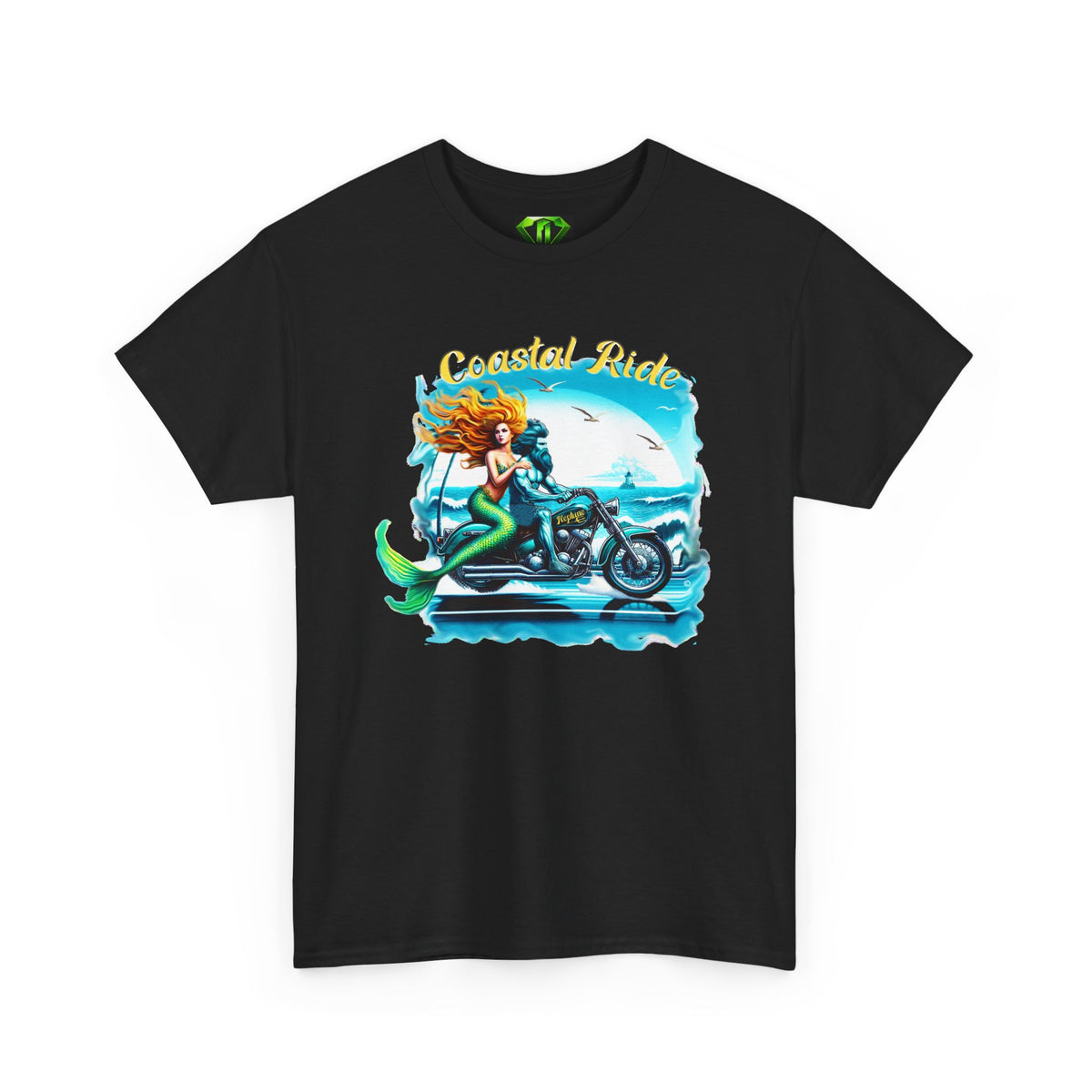 Coastal Ride, Kryptonite T-Shirt | Kryptonite Black Unisex Tee, S-4XL