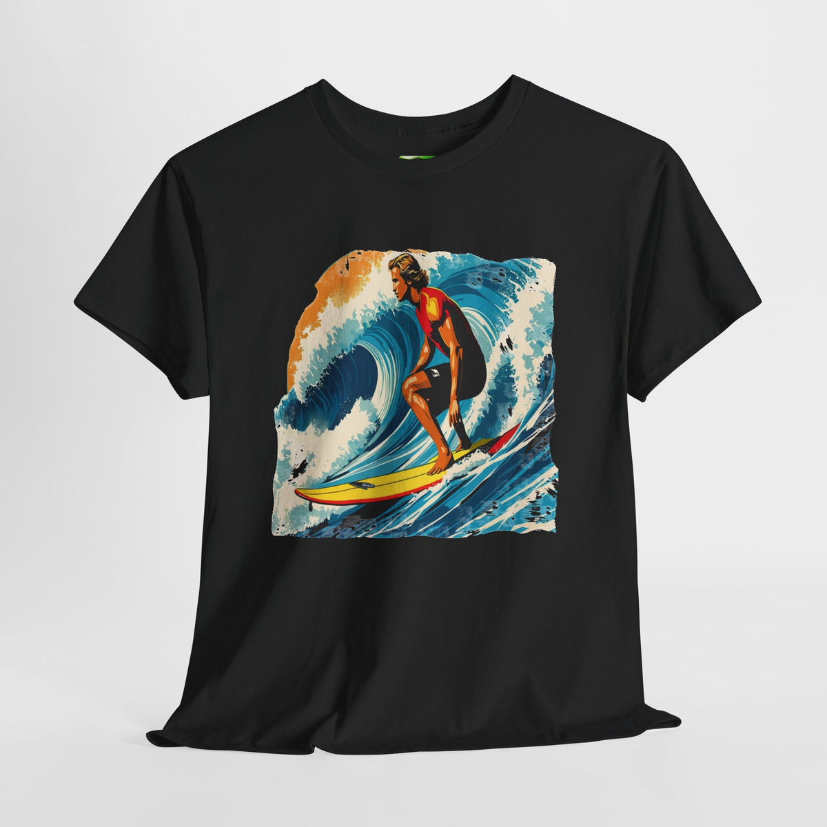 Retro Rider - Surfer Tee — Kryptonite T-Shirt | Kryptonite Black Unisex Tee, S-4XL