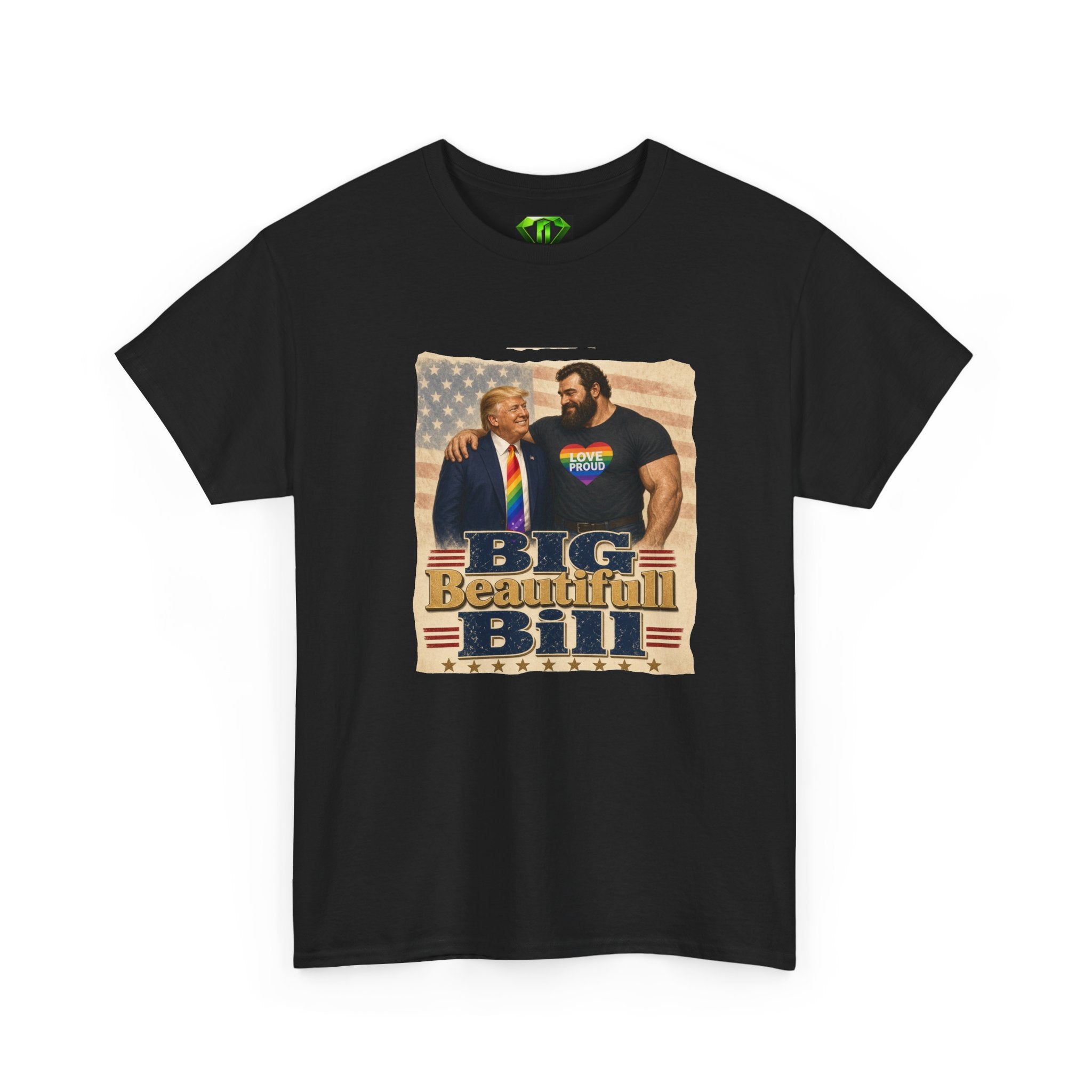 Big Beautiful Bill - Kryptonite T-Shirt | Kryptonite Black Unisex Tee, S-4XL