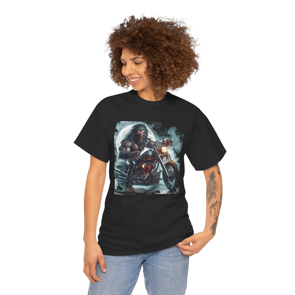 WareWolf Biker 3 - Kryptonite T-Shirt | Kryptonite Black Unisex Tee, S-4XL