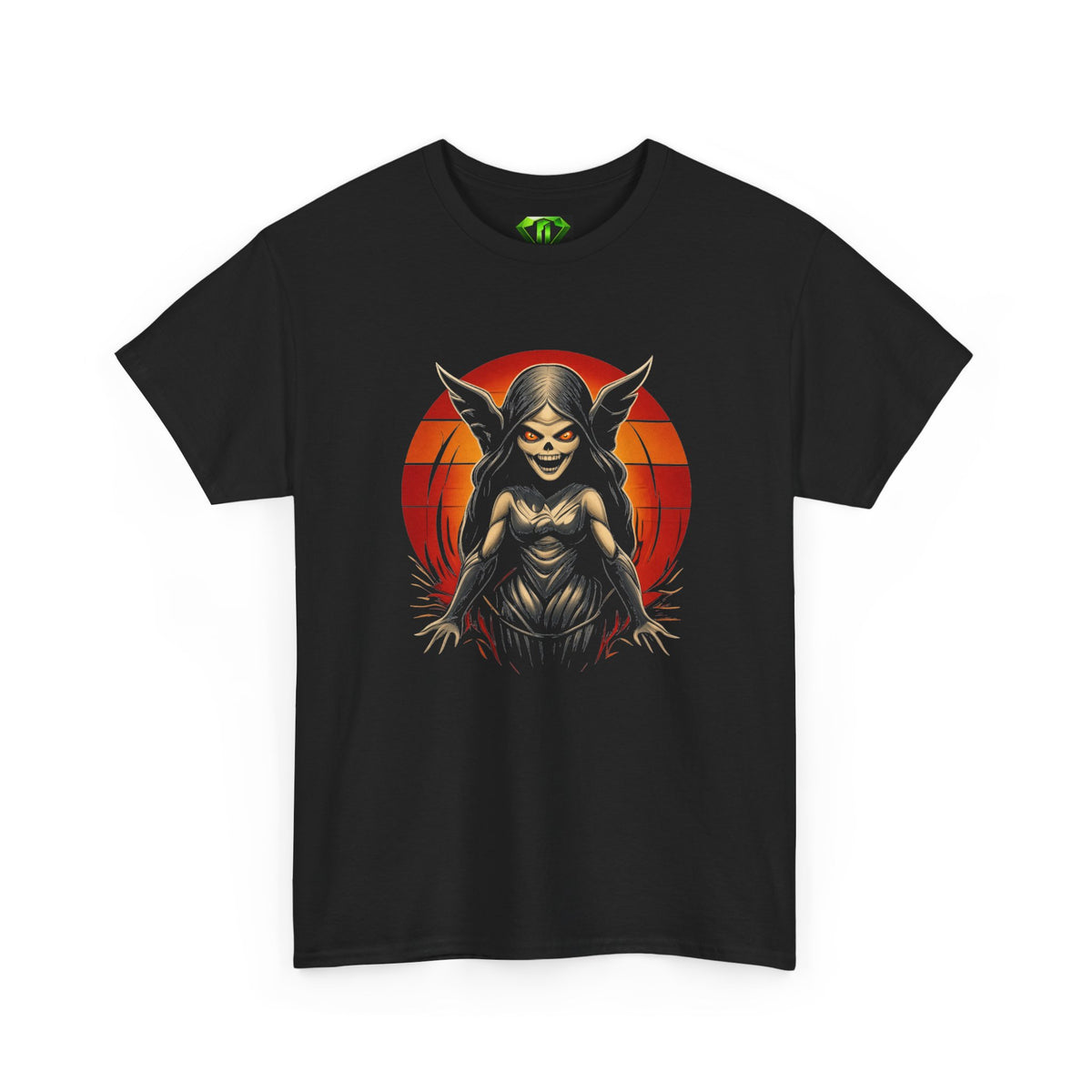 Evil Goth Girl -  Kryptonite T-shirts - Haunted Harvest — Original Halloween Collection - Unisex T-shirts