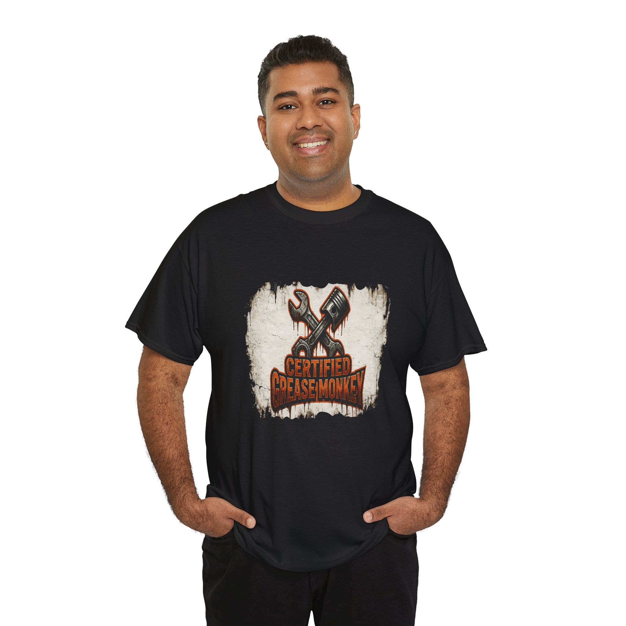 Certified Grease Mechanic 2— Kryptonite T-Shirt | Kryptonite Black Unisex Tee, S-4XL