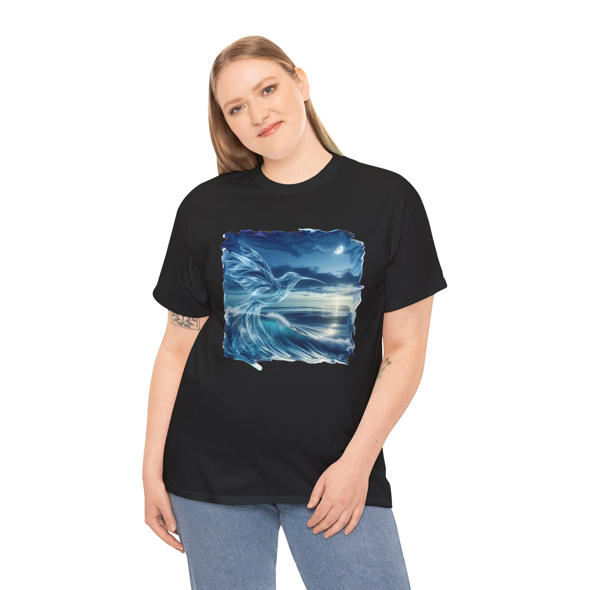 Humming Bird wave -  Kryptonite T-Shirt | Kryptonite Black Unisex Tee, S-4XL