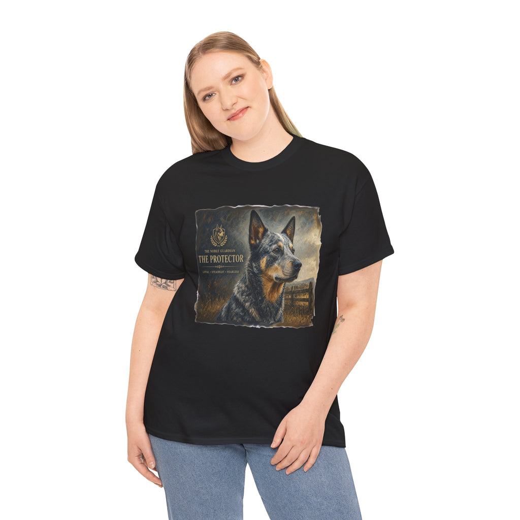 The Protector Blue Healer  -  Kryptonite T-Shirt | Kryptonite Black Unisex Tee, S-4XL