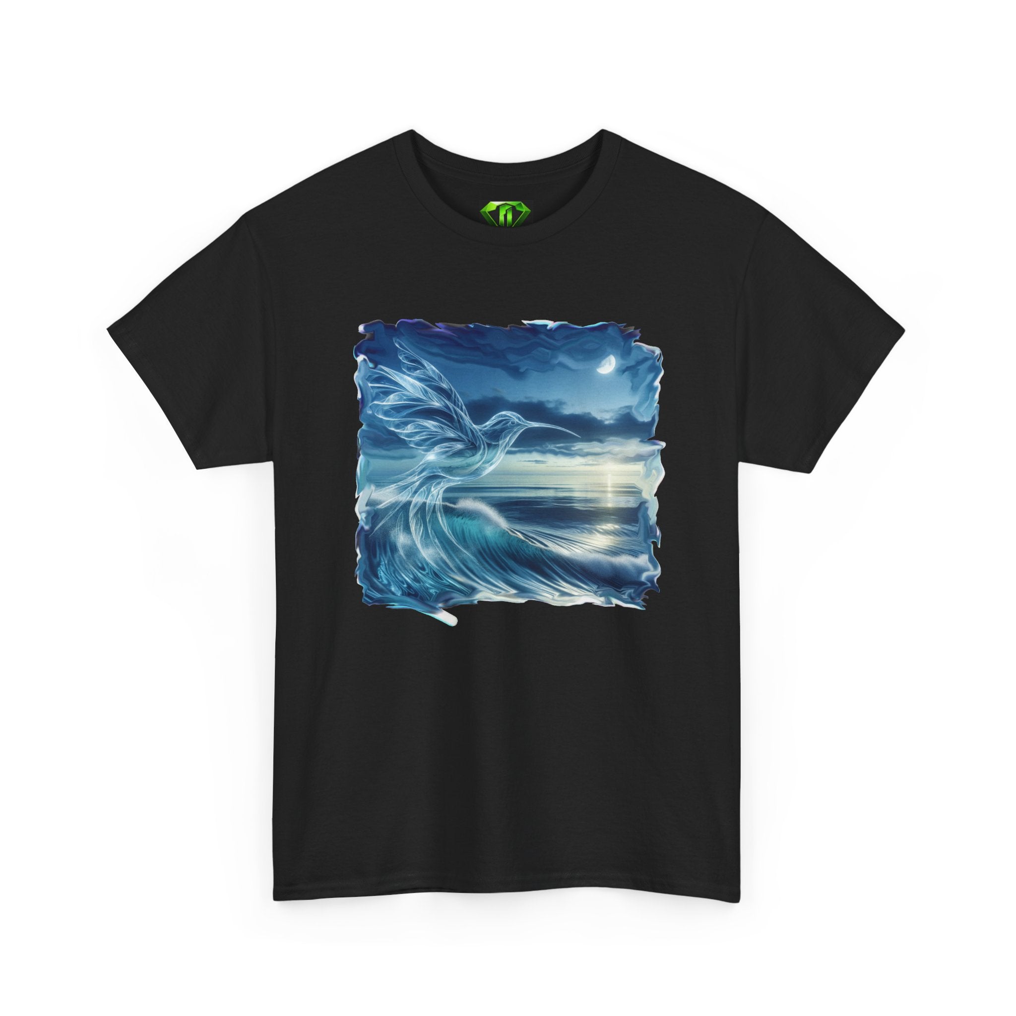 Humming Bird wave -  Kryptonite T-Shirt | Kryptonite Black Unisex Tee, S-4XL