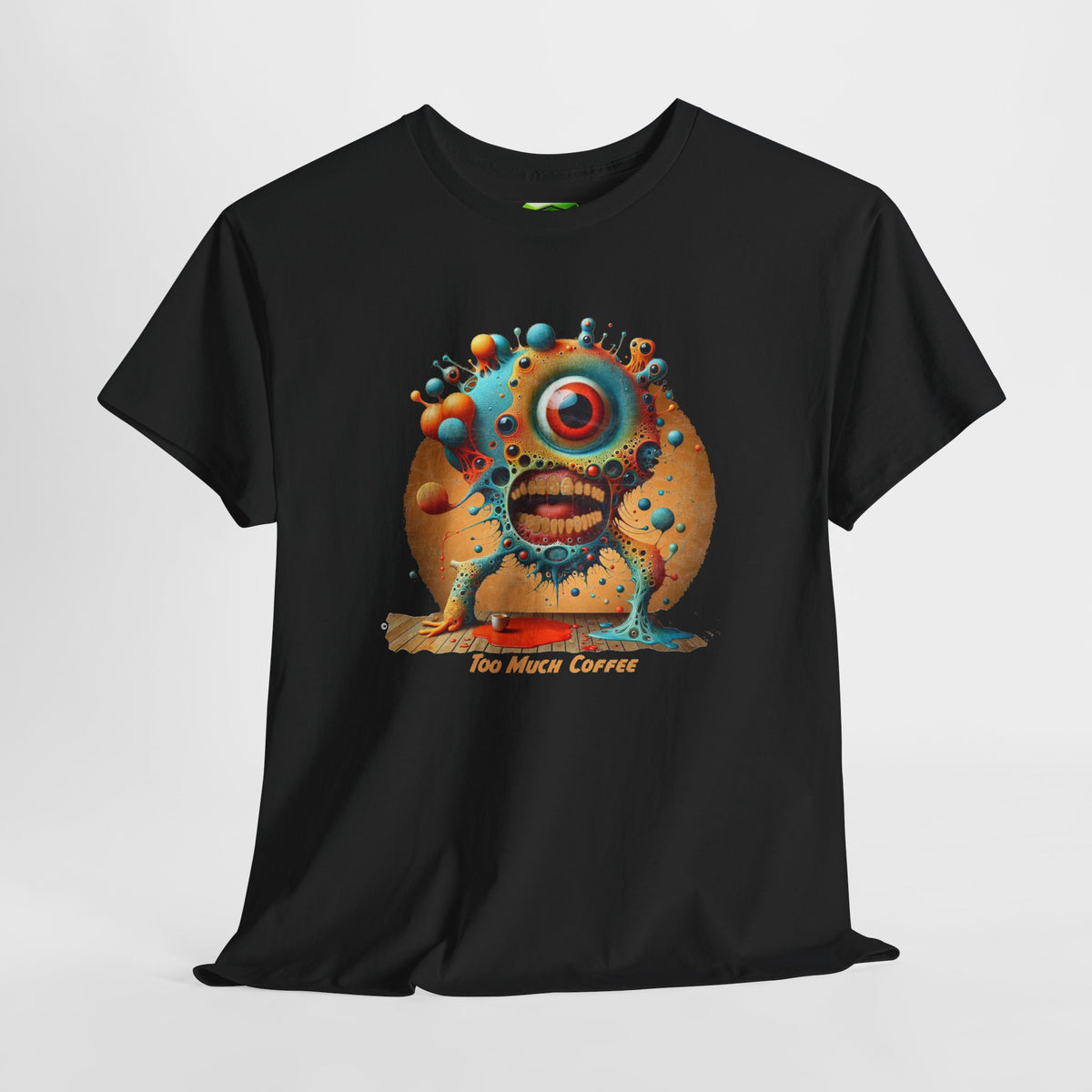 Too much Coffee - Kryptonite T-Shirt | Kryptonite Black Unisex Tee, S-4XL